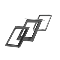 VELUX Gootstuk EDL FK06 2300 Vlak Tot 16mm Inclusief BDX & BFX Zink