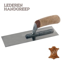 Super Prof Pure Pleisterspaan 270x80x0,65mm RVS Met Lederen Handgreep