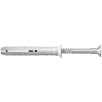 Fischer Nagelplug N-S 5x40mm Verzonken kop Nylon Elektrolytisch Verzinkt 100st 50351