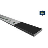 ProOne Binnendeurdorpel 9x2x100cm Antraciet