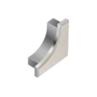 Schlüter DILEX-AHK Eindkap Alu Structuur Gecoat Ivoor E/AHK1S/TSI