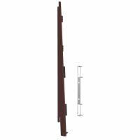 Keralit Eindkap En Connector Links 2817 Bruin Eiken Met Houtstructuur 5st