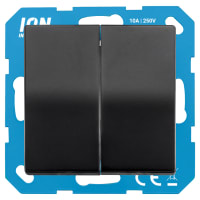 ION Industries V1/J1 Serieschakelaar Inbouw Zwart