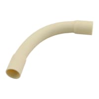 Bocht Installatiebuis 3/4 PVC Crème-wit 3st