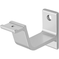 Hermeta Leuninghouder 3551 65mm Vlak Tapgat Aluminium Naturel