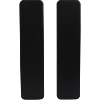 Oxloc Kortschild Recht Blind Zonder Krukgat 185x44mm Aluminium Zwart