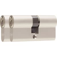 Oxloc Profielcilinder O3 Dubbel 30/30mm Staal Vernikkeld Mat SKG2 Gelijksluitend 2st