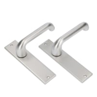 AMI Deurkrukgarnituur 386 Blind F1 Alu Recht Rotaveer 178/43 Voor Deurdikte 38-42mm
