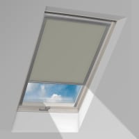 Fakro Verduisterend Rolgordijn ARF NE Z-Wave II 94x98cm Elektrisch Exclusief Afstandsbediening Voeding En Connect Set Kleur Donkergrijs (227)
