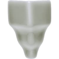 Hoek Neri Angulo Cornisa Clasico Silver Mist 1x1,5cm Glanzend