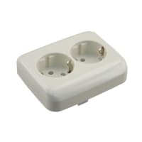 Busch-Jaeger SI Inbouw Contactds 2V Randaarde Creme