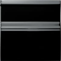 Strip Neri Rodapie Clasico Negro 15x15cm Glanzend