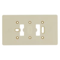 Attema Montageplaat Opbouw 2-Voudig Crème-wit
