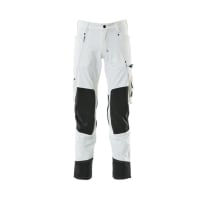 Mascot Werkbroek Advanced Lang Stretch Met Kniezakken 82cm Maat 52 Wit