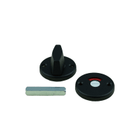 AMI WC-Rozet Rond 50mm Aluminium Zwart