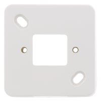 Attema P25 Montageplaat Opbouw Enkel Polarwit
