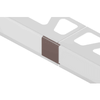 Schlüter BARA-RKTE/EG Verbindingsstuk Randprofiel 4mm Alu Met Kleurcoating Zwartbruin V/RTKE4SB