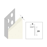 Ripstaal Stucstopprofiel 2135 260cm 6mm RVS