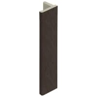 Keralit Eindprofiel Voor Dakrand 10mm 400cm Donkerbruin Classic Nerf