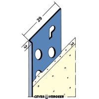 Stucstopprofiel 2136 300cm 3mm RVS