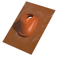 Ubbink Dakdoorvoerpan Universeel 131mm 25-45 Graden Lood Terracotta