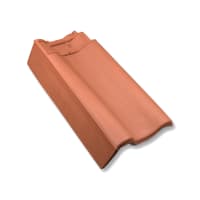 Nelskamp Flachdachpan F-12-U Zuid Gevelpan Links Nederlands Model Natuurood 701