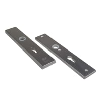 AMI Veiligheidsbeslag Langschild 251/50 Rechthoek PC55 38/45mm F1 Aluminium
