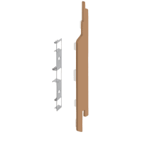 Keralit Eindkap En Connector Rechts Voor 2814 Licht Eiken Classic Nerf 5st