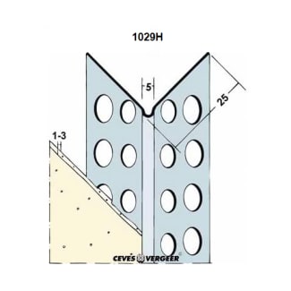 Product afbeelding voor Hoekbeschermer 1029H 270cm 1-3mm Verzinkt Wit