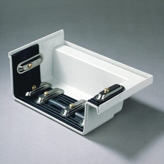 Product afbeelding voor Dyka Goot 205mm Eindstuk Rechts Licht Grijs Polyester