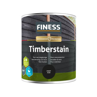 Product afbeelding voor Finess Timberstain Buiten 750ml Zwart RAL9005