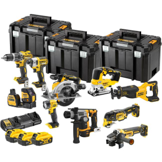 Product afbeelding voor DeWALT Accu Voordeelset DCK1012P4TQW 18V XR Brushless 10-Delig 4x5,0Ah In Tstak