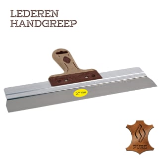Product afbeelding voor Super Prof Gipsmes Pure 570x0,7mm RVS Met Lederen Handgreep