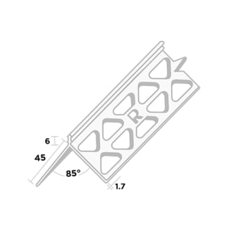 Product afbeelding voor Ripstaal Hoekbeschermer 3006 260cm 6mm PVC