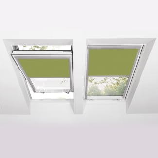 Product afbeelding voor Fakro Verduisterend Rolgordijn ARF Z-Wave Solar II 94x140cm Elektrisch Exclusief Afstandsbediening Kleur Olijfgroen (233)