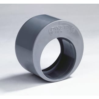 Product afbeelding voor Dyka PVC Verloopring 75x50mm 1LV Excentrisch Lijmmof/Spie Grijs