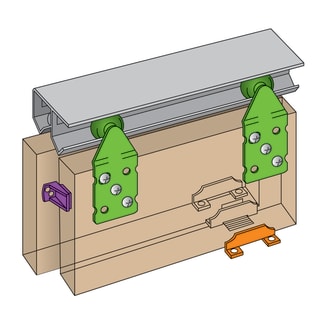 Product afbeelding voor Henderson Schuifdeurgarnituur Double Top W24/EU 2400mm 45kg
