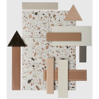 Product afbeelding voor Vloertegel Confetti Bianco Cotto 18,6x18,6cm 9mm Mat R9