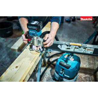 Product afbeelding voor Makita Accu Boven-/Kantenfrees RT001GZ10 XGT 40V Max Met Diverse Voeten Zonder Accu En Lader In Mbox