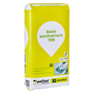 Product afbeelding voor Weber Beamix Basis Zandcement 729 25kg