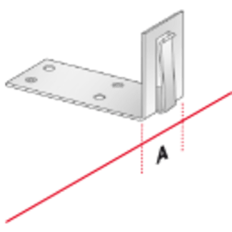 Product afbeelding voor Inschuifstoelhoek HIZ7090 50mm Zonder Lijst