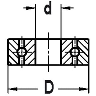 Product afbeelding voor Trasco Kogellager 4.76x12.7mm