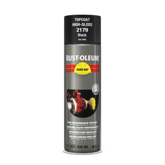 Product afbeelding voor Rust-Oleum Deklaag Hard Hat 2179 500ml Zwart RAL9005