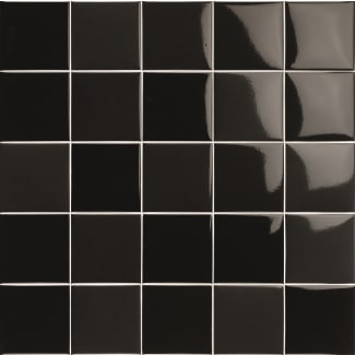 Product afbeelding voor Vloertegel Pool Porc. Negro 10x10cm 10mm Glanzend