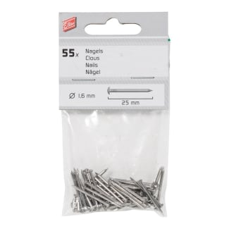 Product afbeelding voor Ellen Tochtstripnagel 1.6x25mm RVS 55st