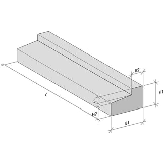 Product afbeelding voor Holonite Buitendeurdorpel 114x67x40mm 105cm Antraciet Nr.7