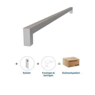 Product afbeelding voor Skantrae Hang&Sluitwerkpakket 2101 Squared Greep 20x800mm + Rolslot RVS