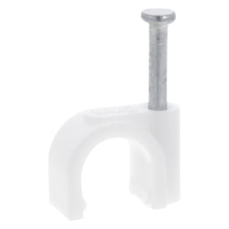 Product afbeelding voor Kabelclip 8mm Rond Wit 140 Stuks