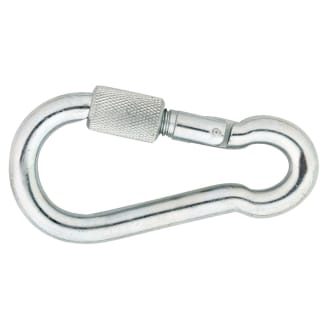 Product afbeelding voor DX Karabijnhaak 60x6mm M/Schroef RVS A4