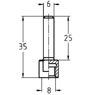 Product afbeelding voor Trasco Wisselschacht 6mm